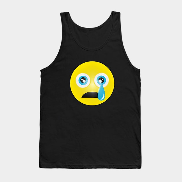 Sad emoji Tank Top by cariespositodesign